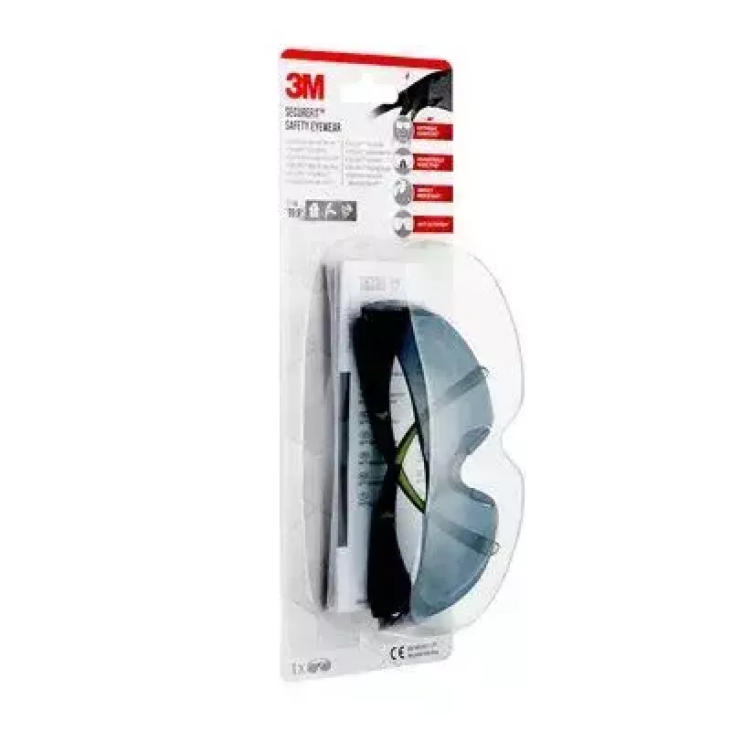 3M SecureFit 400 SF4000GC1 apsauginiai akiniai, plastmasiniai, juodi, žali