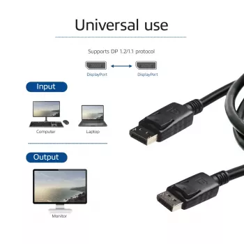 ACT AK3982 DisplayPort kabelis 5 m, vyriškas – vyriškas, 20 kaištis prijungtas