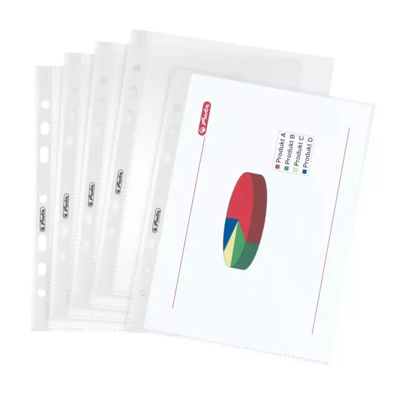 Skaidrus dokumentų įdėklas Herlitz 5825252 A5 150 x 210 mm, 25 vnt.
