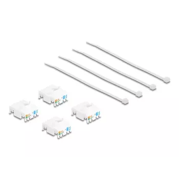 DeLOCK 86050 keystone modulis plokščias RJ-45 LSA 16,3x16,3x23 mm