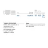 ACT USB-C į Serial adapteris AC6002 juodas 1.5m