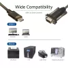 ACT USB-C į Serial adapteris AC6002 juodas 1.5m