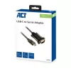 ACT USB-C į Serial adapteris AC6002 juodas 1.5m