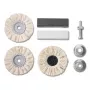 Rinkinys KWB 485300 Poliravimo priedų rinkinys juodas baltas metalinis