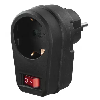 Hama 00223214 kištukinis adapteris F tipo juodas