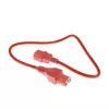 ACT Powercord C14 - C15 raudonas 0,6 m IEC C14 250V 10A