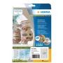 Lipni etiketė HERMA 10750 Stačiakampė Nuolatinė Ruda 3780 vnt.