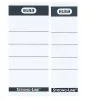 Elba 400087754 etiketės segtuvų nugarėlėms 10 vnt. 5x2,5 cm juoda balta