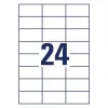 Lipnių etikečių rinkinys AVERY 6605 Baltos 7x3.7 cm 1560 etikečių