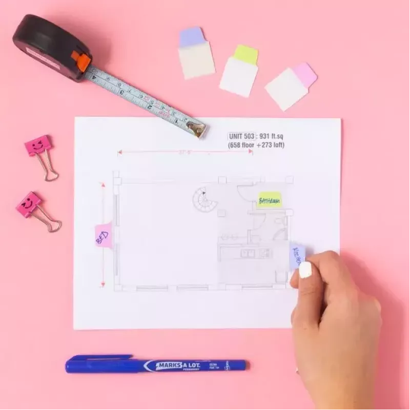 Avery Ultra Tabs 74761 skirtukai žymėjimui mėlyna, žalia, rožinė, violetinė