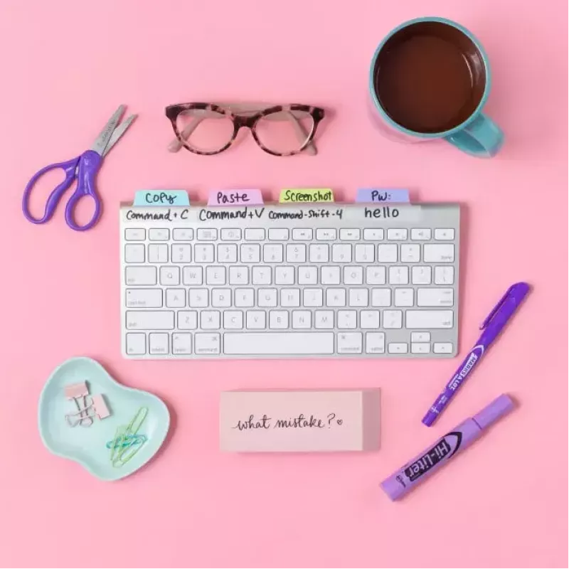 Blanko skirtukai Avery Ultra Tabs 74769 mėlyni, žali, rožiniai, violetiniai