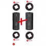 KS Tools 515.0895 veržliarakčių komplektas 1/2 colio pavara, 2 antgaliai