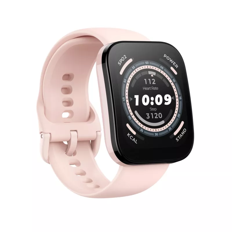 Amazfit Bip 5 4,85 cm (1,91 colio) TFT 45,9 mm Skaitmeninis 320 x 380 pikselių Liečiamas ekranas Rožinis GPS (palydovas)