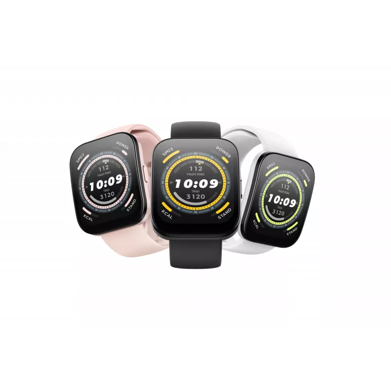 Amazfit Bip 5 4,85 cm (1,91 colio) TFT 45,9 mm Skaitmeninis 320 x 380 pikselių Liečiamas ekranas Rožinis GPS (palydovas)