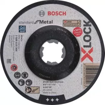 Šlifavimo diskas Bosch 2 608 619 366 įdubusiu centru plienui