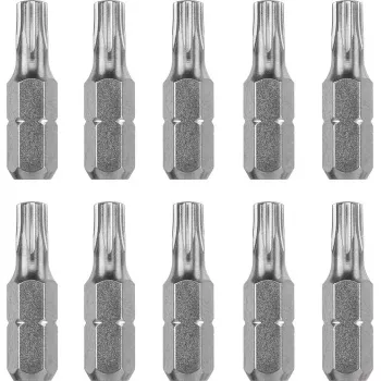 KWB 121249 antgalių rinkinys atsuktuvams Torx T9 – 10 vnt., 25 mm, 1/4 colio kotas