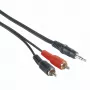 Hama 00205106 garso kabelis 2 m 3,5 mm – 2 x RCA, juodas, raudonas