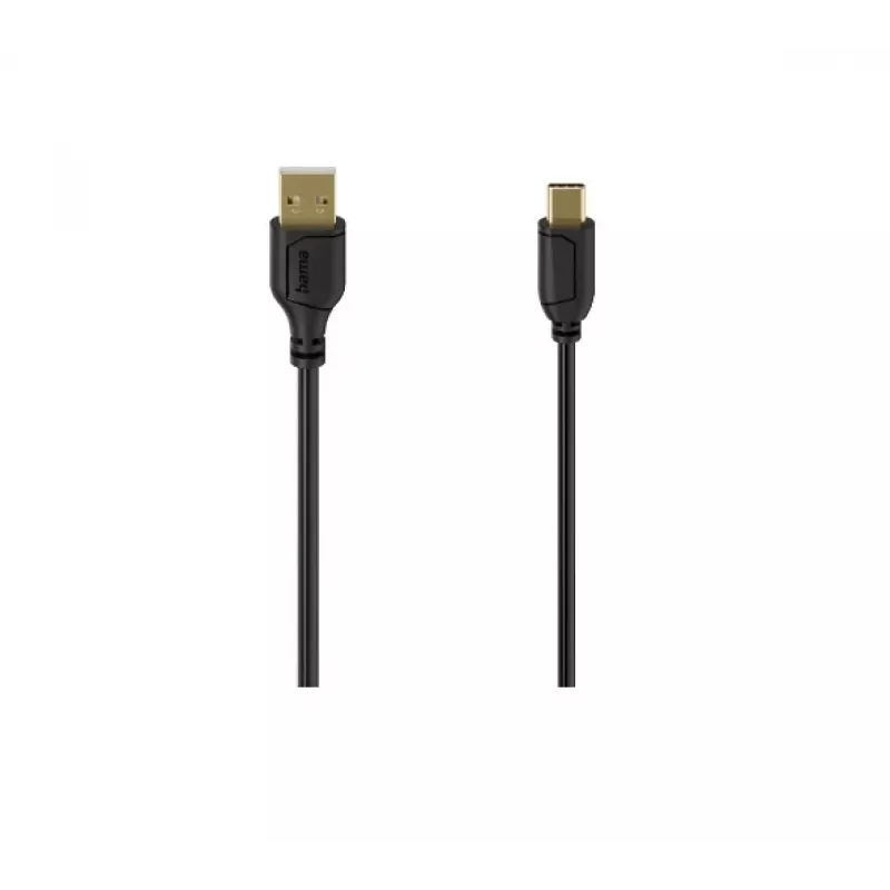 Hama 00074265 USB kabelis USB 2.0 0.75 m USB A USB C juodas