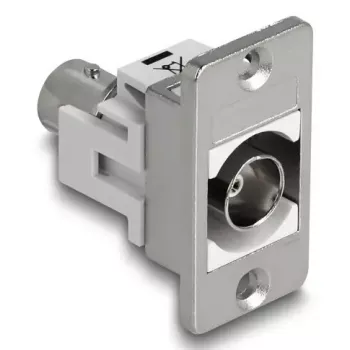 DeLOCK 90880 BNC lizdas skydinis sidabrinis baltas 50 Ω