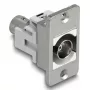 DeLOCK 90880 BNC lizdas skydinis sidabrinis baltas 50 Ω