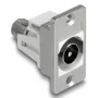 DeLOCK 90881 Kištukinis lizdas IEC F sidabrinis baltas 75 Ω