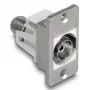 DeLOCK 90882 Kištukinis lizdas IEC F sidabrinis baltas 75 Ω