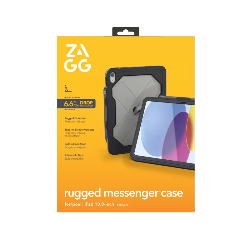 ZAGG Rugged Messenger Case Apple iPad 10.9 colio 10 kartos anglies pilka