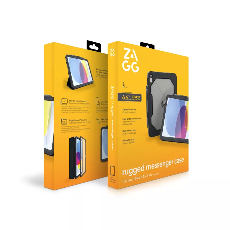 ZAGG Rugged Messenger Case Apple iPad 10.9 colio 10 kartos anglies pilka