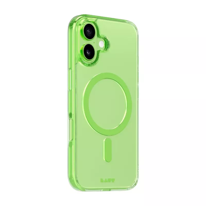 Dėklas LAUT CRYSTAL FLURO iPhone 17 šviesiai žalias 16 cm