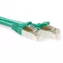 ACT Green 5 m LSZH SFTP CAT6A pataisos laidas be užkabinimų su RJ45 jungtimis