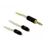 Garso kabelis DeLOCK 85849 1,25 m 3,5 mm Baltas