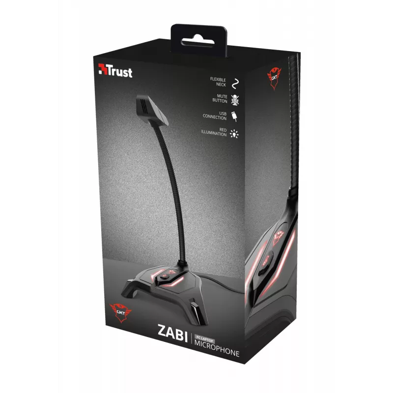 Trust GXT 215 Zabi juodas USB mikrofonas