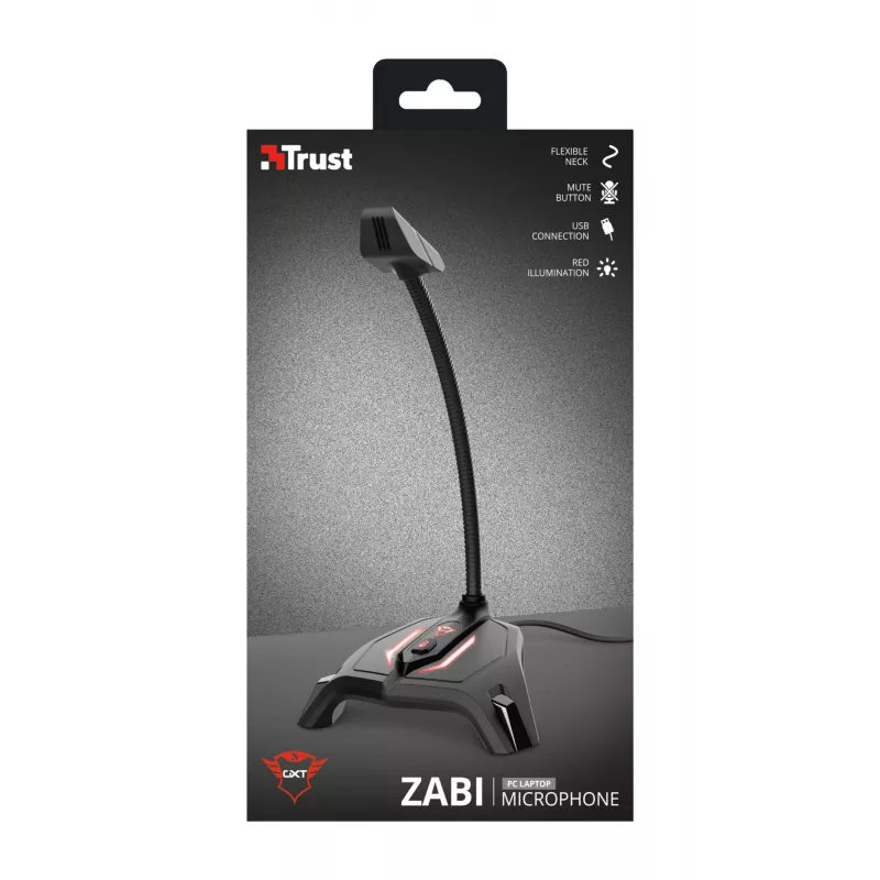 Trust GXT 215 Zabi juodas USB mikrofonas