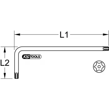 L-torx raktas KS Tools 151.2251