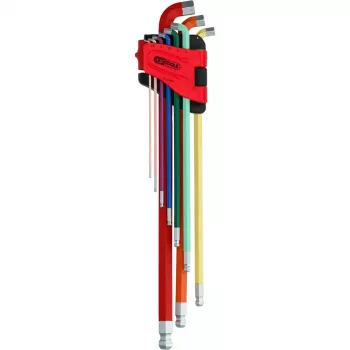 Šešiabriaunių raktų rinkinys KS Tools 151.4560 9 vnt.