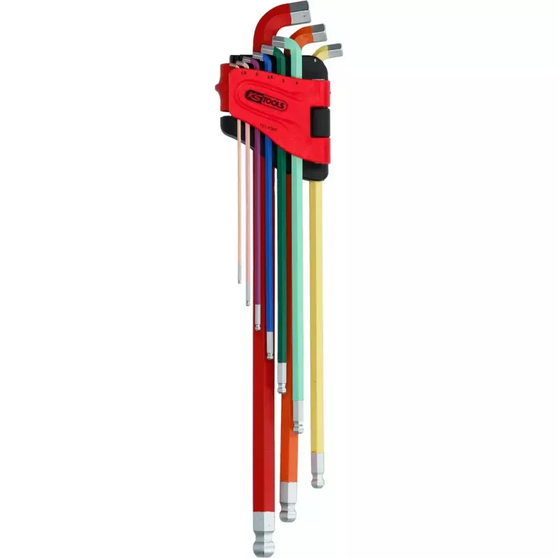 Šešiabriaunių raktų rinkinys KS Tools 151.4560 9 vnt.