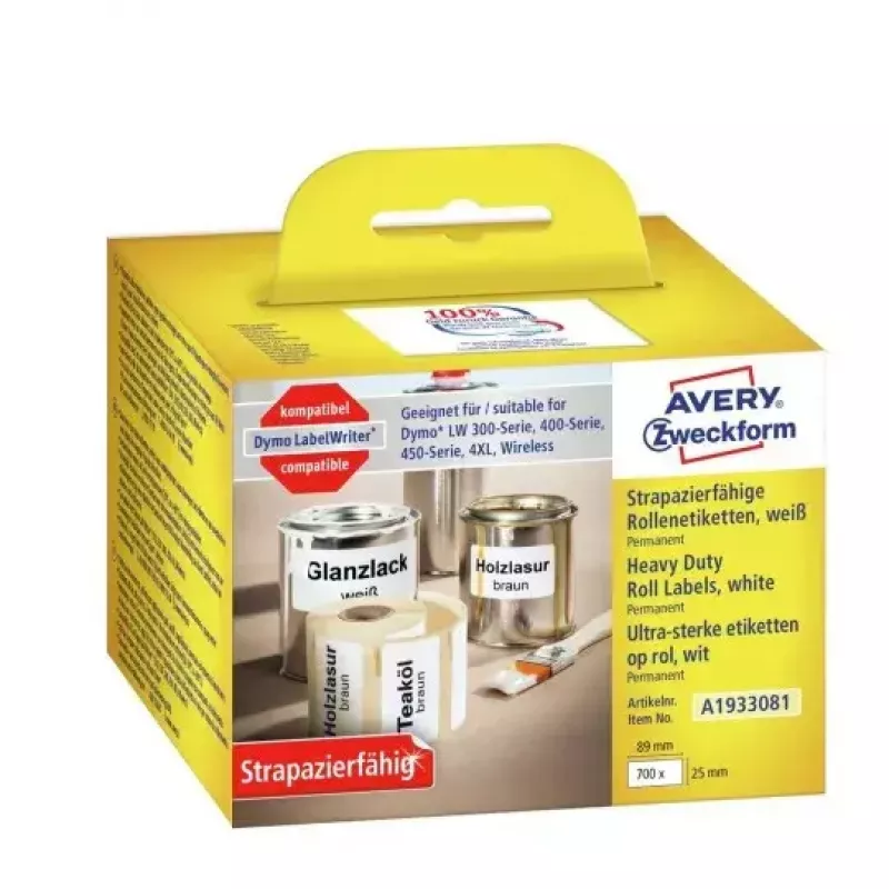 Lipni etiketė stačiakampė Avery A1933081