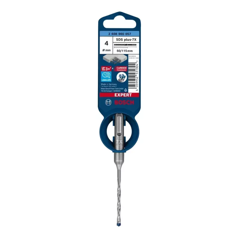 Gręžtuvas Bosch SDS plus-7X 4 mm skersmens 115 mm ilgio