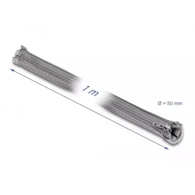 Pintas kabelių įvyniojimas DeLOCK 20826 1m x 50mm Pilka