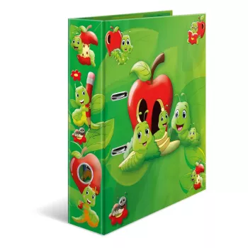 HERMA Motif aplankas A4 Fritz the Worm D-žiedas Kartonas 285x315mm