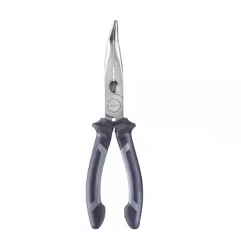 Lenktos nosies replės KWB 382610 Chromo-vanadžio plienas Pilka 20 cm