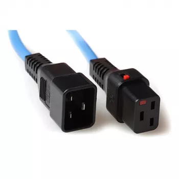 ACT Powercord C19 IEC Lock - C20 mėlynas 2 m, PC1358