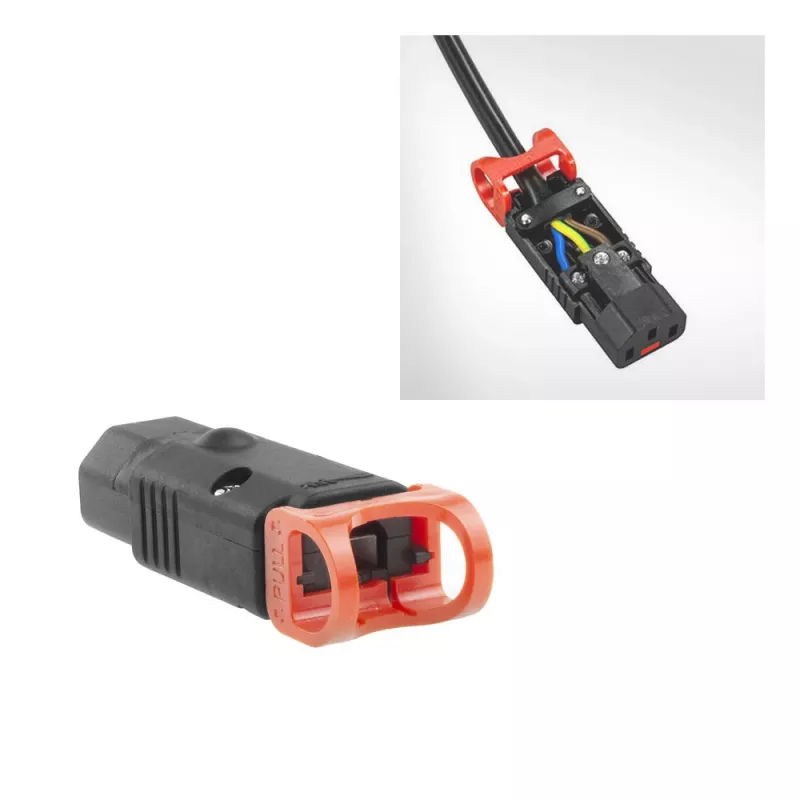 ACT C13 IEC Lock+ perjungiama juoda, PA130100BK