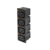 Laidas ACT C13 IEC Lock Net Entree (4x lizdai) - juodas, PA135015BK4