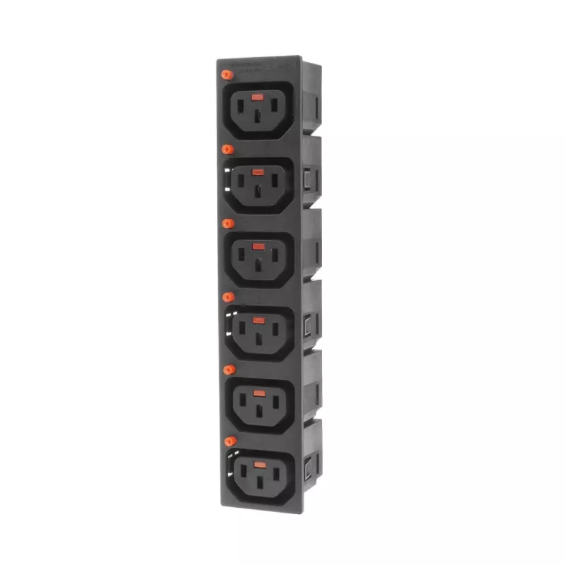 ACT C13 IEC Lock Net Entree (6x lizdas) - juoda, PA135015BK6
