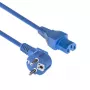 ACT maitinimo laidas CEE 7/7 kištukas kampuotas C15 mėlynas 1,5 m 230 V 10 A