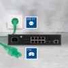 ACT Powercord tinklo laidas CEE 7/7 kištukas (kampuotas) - C15 žalias 1,5 m