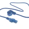 ACT Powercord tinklo laidas CEE 7/7 kištukas (kampuotas) - C15 mėlynas 1 m