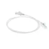 ACT White 5 m LSZH U/UTP CAT6 duomenų centro plonas lizdinis kabelis su apsauga nuo užkabinimo ir RJ45 jungtimis
