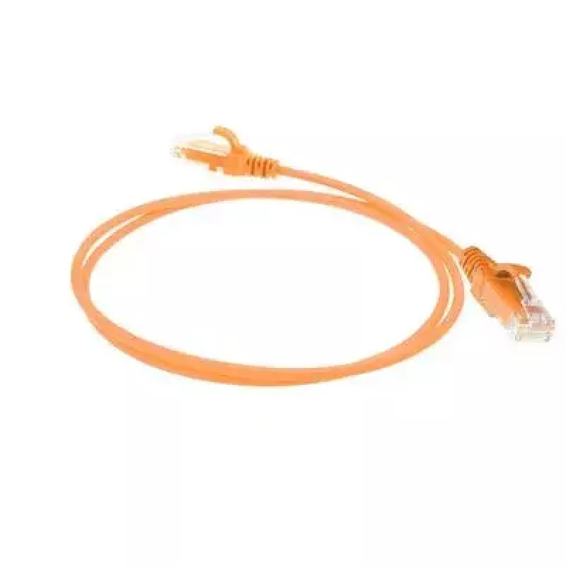 ACT Orange 5 metrų LSZH U/UTP CAT6 plonas pataisinis laidas su RJ45 kištukais